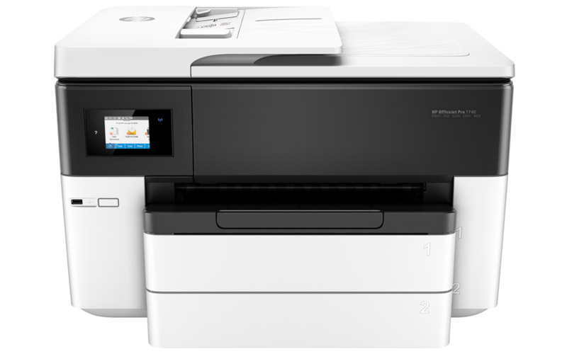 Máy in HP OfficeJet Pro 7740 Wide Format All-in-One (G5J38A) in 2 mặt,  copy,  scan,  fax,  USB,  Lan,  Wifi